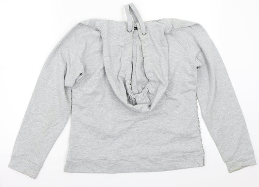 George Womens Grey Pullover Hoodie Size 12