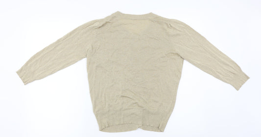 BHS Womens Beige Cardigan Jumper Size 16