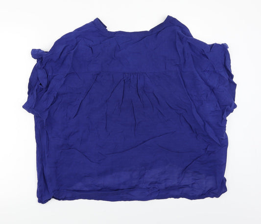Dorothy Perkins Womens Blue Basic Blouse Size 18
