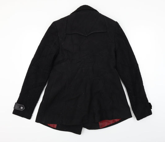 New Look Womens Black Jacket Coat Size 12