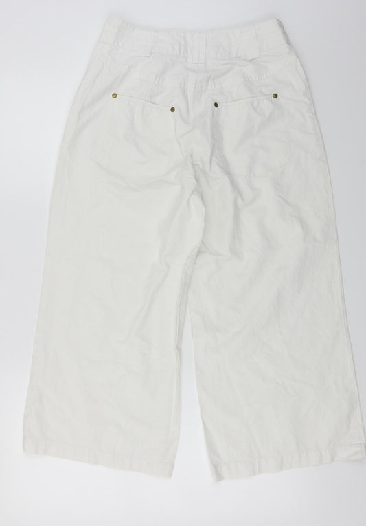 Kello Womens White Trousers Size 28 in L21 in