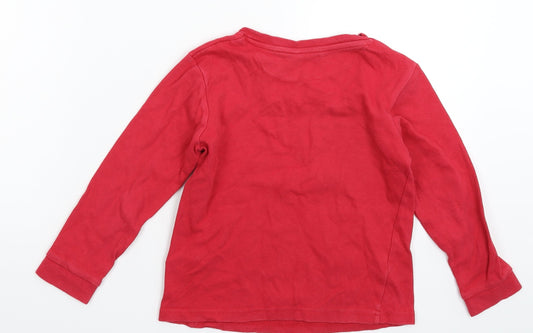 John Lewis Boys Red Basic T-Shirt Size 6 Years