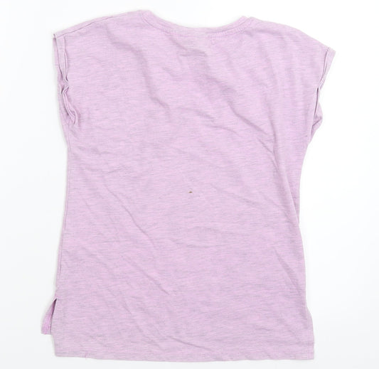 NEXT Girls Purple Basic T-Shirt Size 5 Years - Star Wars
