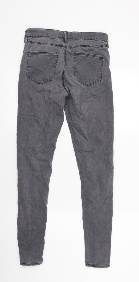 Top shop Womens Grey Denim Skinny Jeans Size 26 L26 in
