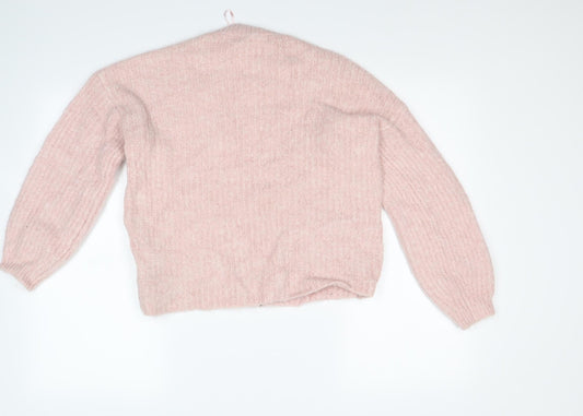 Marks and Spencer Womens Pink Knit Pullover Jumper Size S