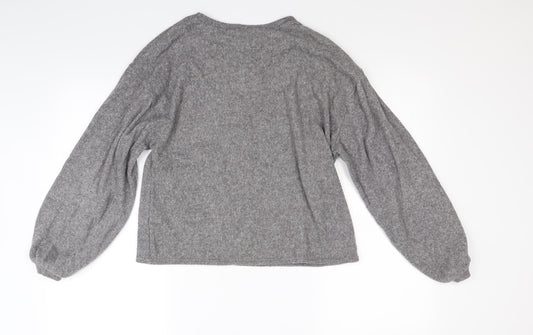 New Look Womens Grey Pullover Jumper Size S