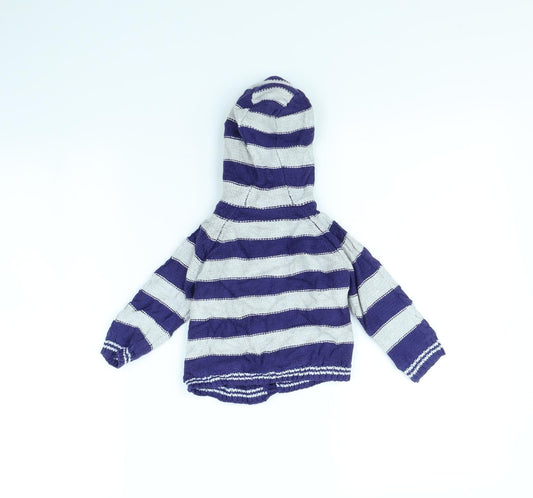 Ladybird Boys Blue Striped Jacket Size 6-9 Months