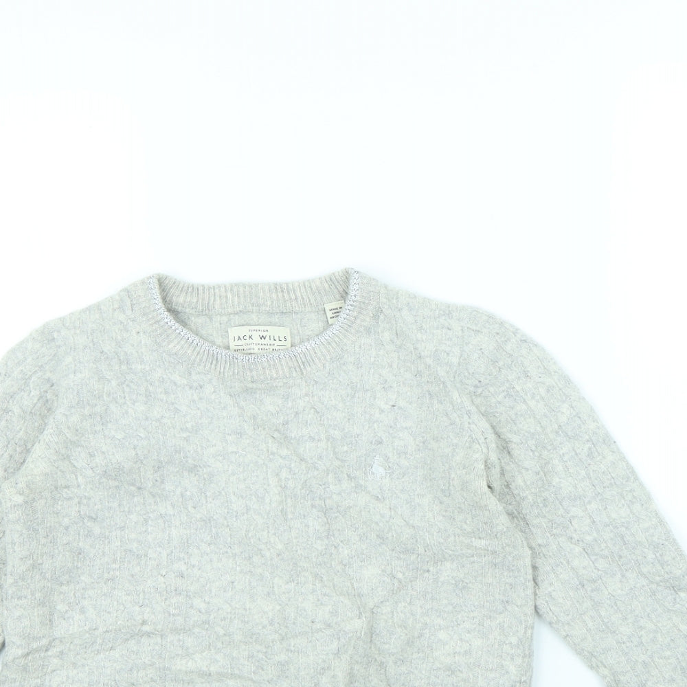 Jack Wills Womens Grey Pullover Jumper Size 6