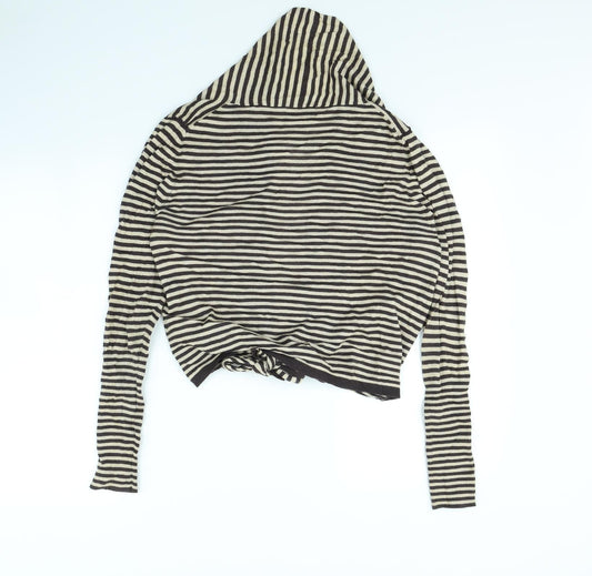 cmd Womens Beige Striped Jacket Size 12