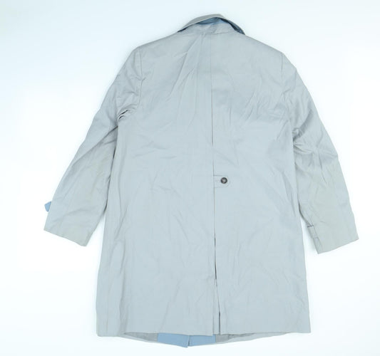 Preworn Womens Grey Overcoat Coat Size 14