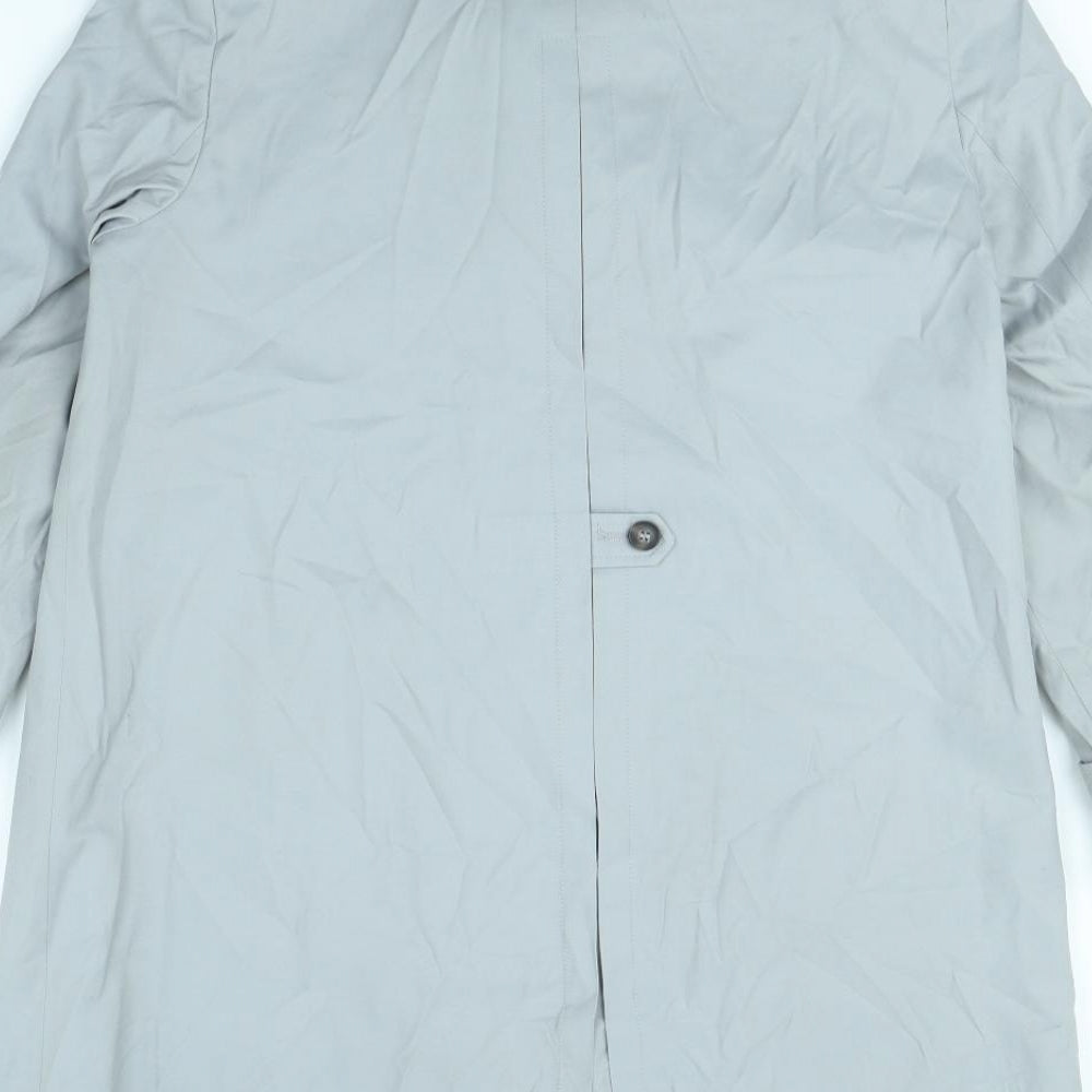 Preworn Womens Grey Overcoat Coat Size 14
