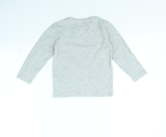 NEXT Boys Grey Pullover Jumper Size 4 Years