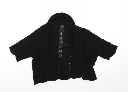 M&Co. Womens Black Shrug Jumper Size S