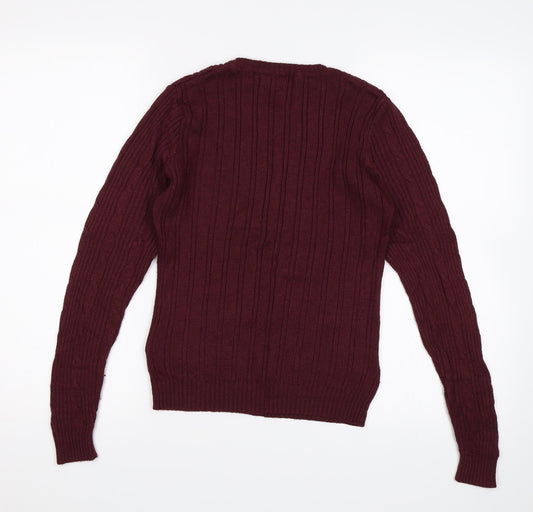 Blonde + Blonde Womens Red Pullover Jumper Size 10
