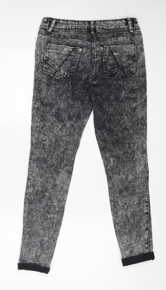 Lexi Womens Black Denim Skinny Jeans Size 8 L25 in