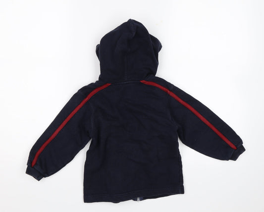 Salt Pepper Boys Blue Full Zip Hoodie Size 3-4 Years - No. 5