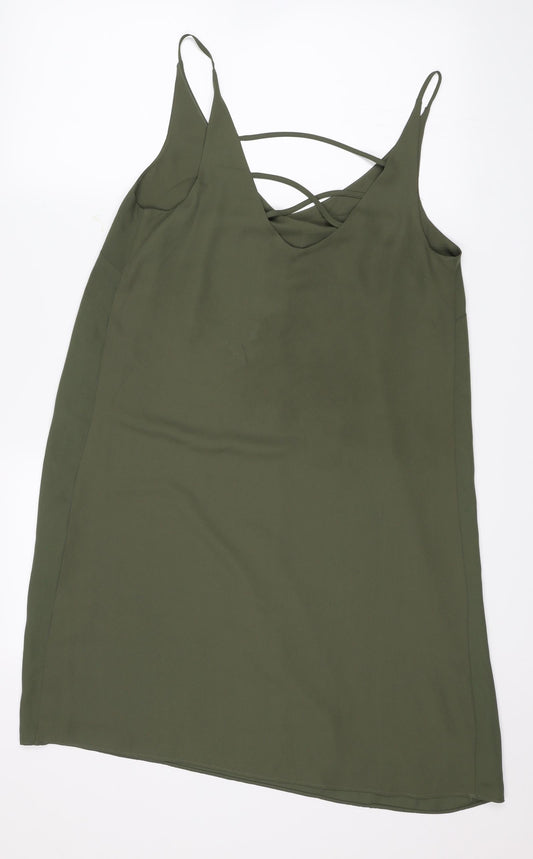 Papaya Womens Green Shift Size 12