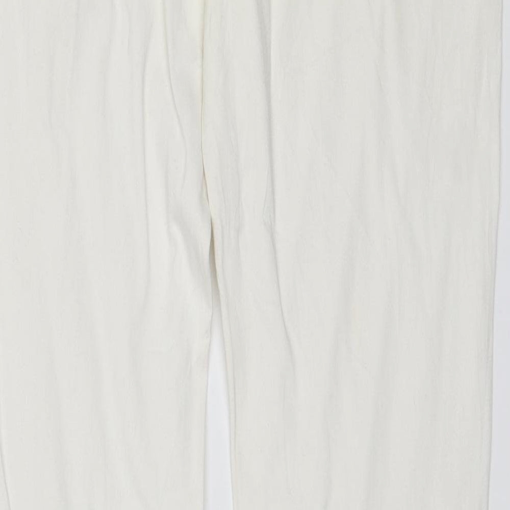 Preworn Womens White Skinny Jeans Size 10 L28 in