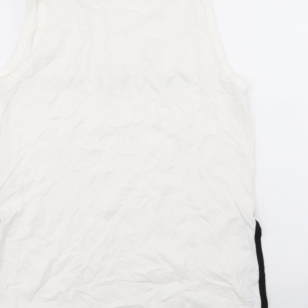Zara Womens White Basic Tank Size M