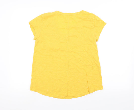 Gap Womens Yellow Basic T-Shirt Size S