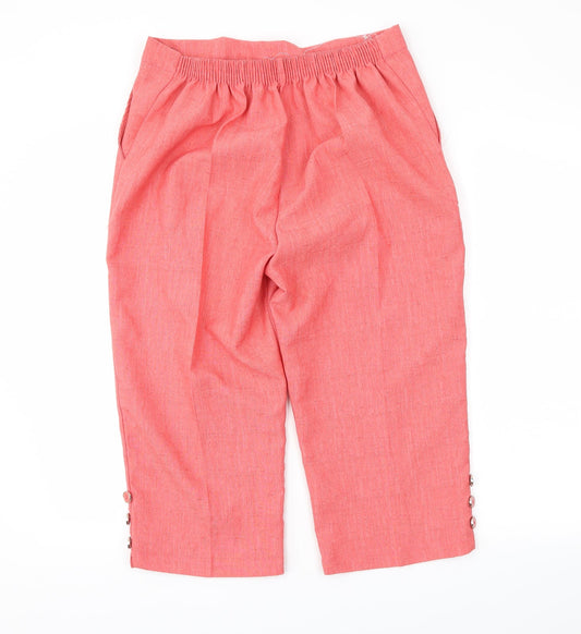 Preworn Womens Red Cropped Trousers Size 30 in L20 in