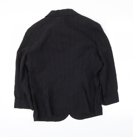 Gelco Womens Black Jacket Blazer Size 14 - .