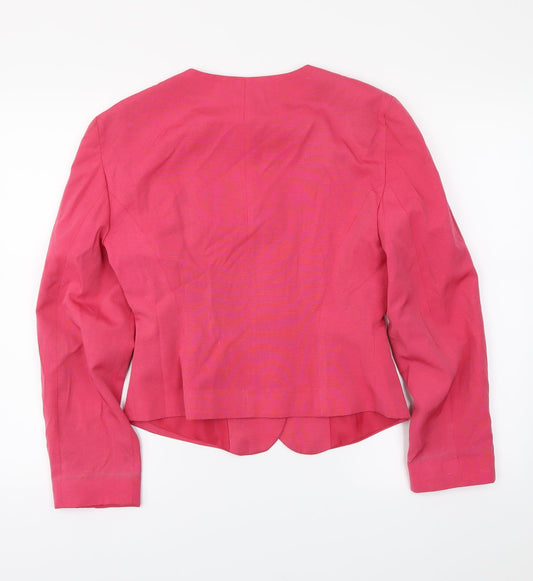 ALLXON Womens Pink Jacket Blazer Size 8