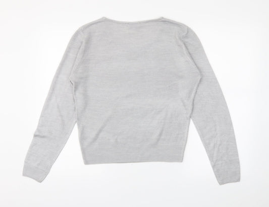 PEP&CO Womens Grey Tunic Jumper Size 14