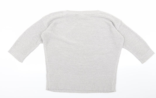 Wallis Womens Grey Pullover Jumper Size M