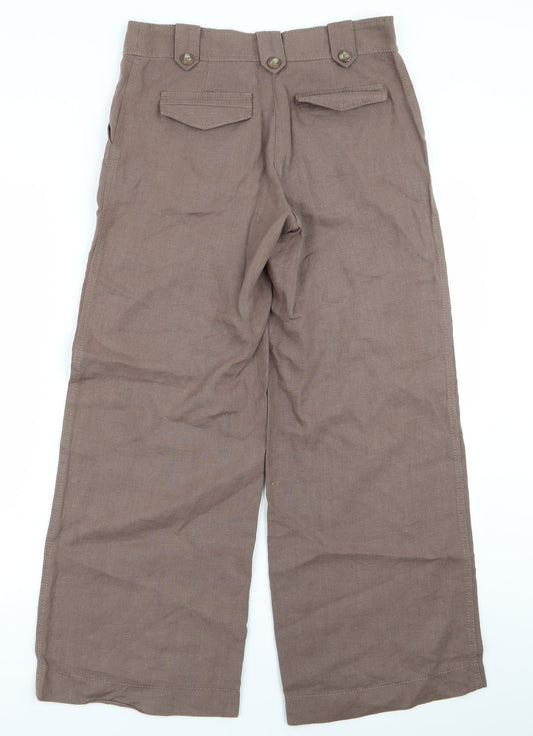 limted Womens Brown Trousers Size 8 L27 in