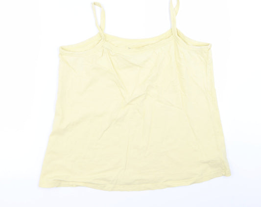 Preworn Womens Yellow Basic Blouse Size 12