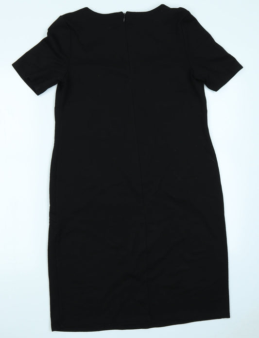 Preworn Womens Black A-Line Size 10