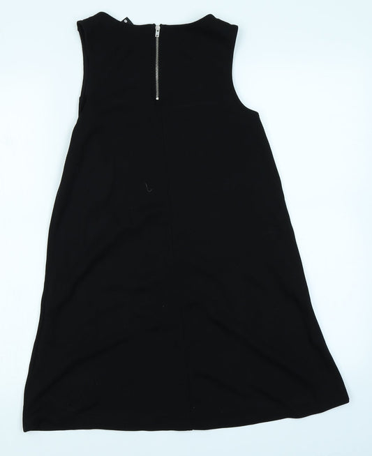 Divided Womens Black A-Line Size 8