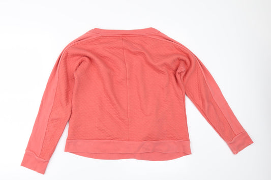 NINETEEN TWENTY ONE Womens Orange Pullover Sweatshirt Size S