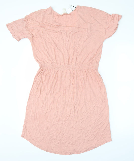 H&M Womens Pink Skater Dress Size M