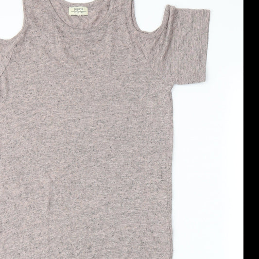 Papaya Womens Purple Tunic T-Shirt Size M