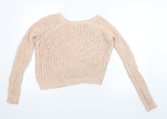 Dorothy Perkins Womens Pink Knit Pullover Jumper Size 12