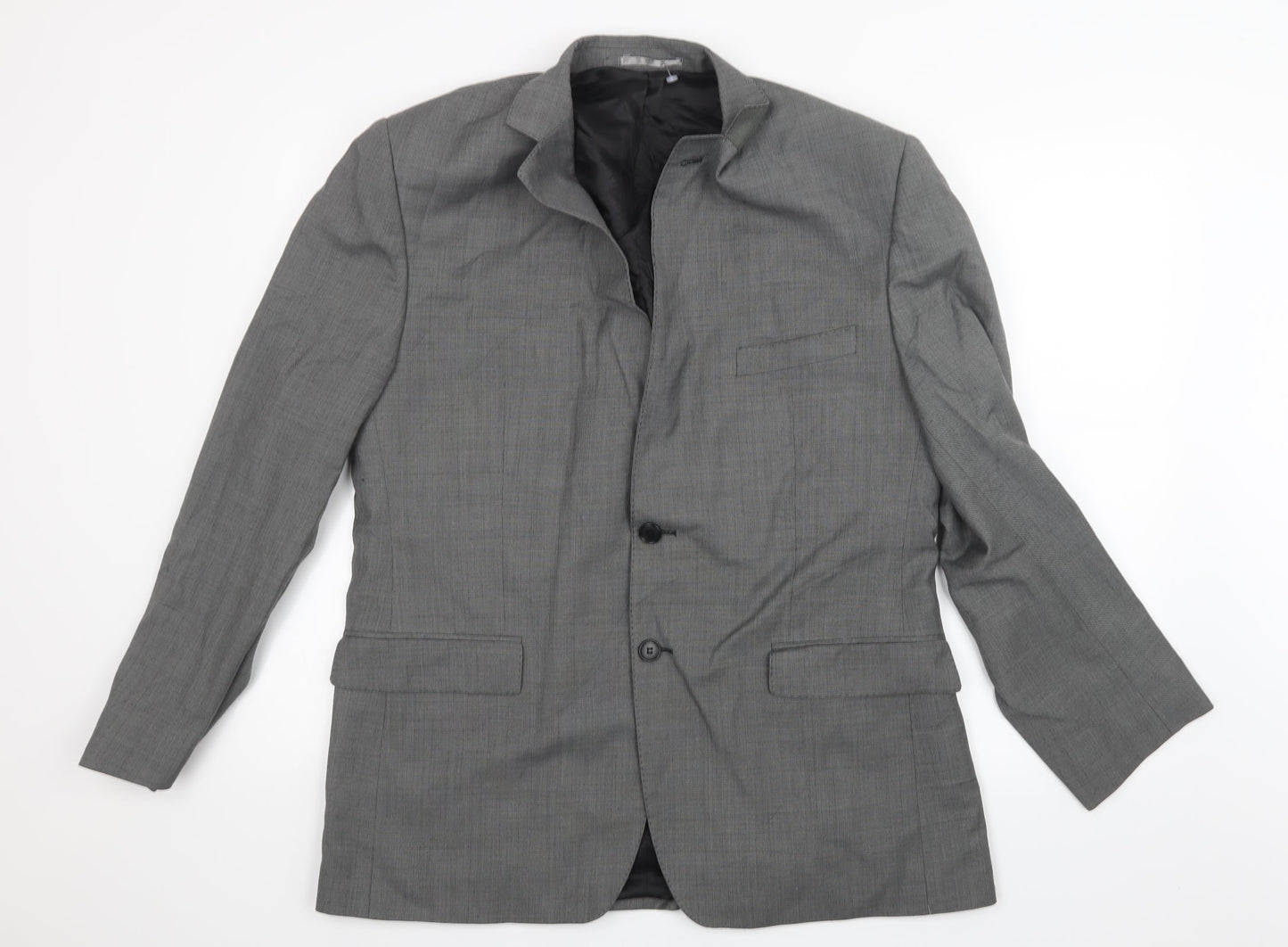 Racing Green Mens Grey Jacket Suit Jacket Size 38