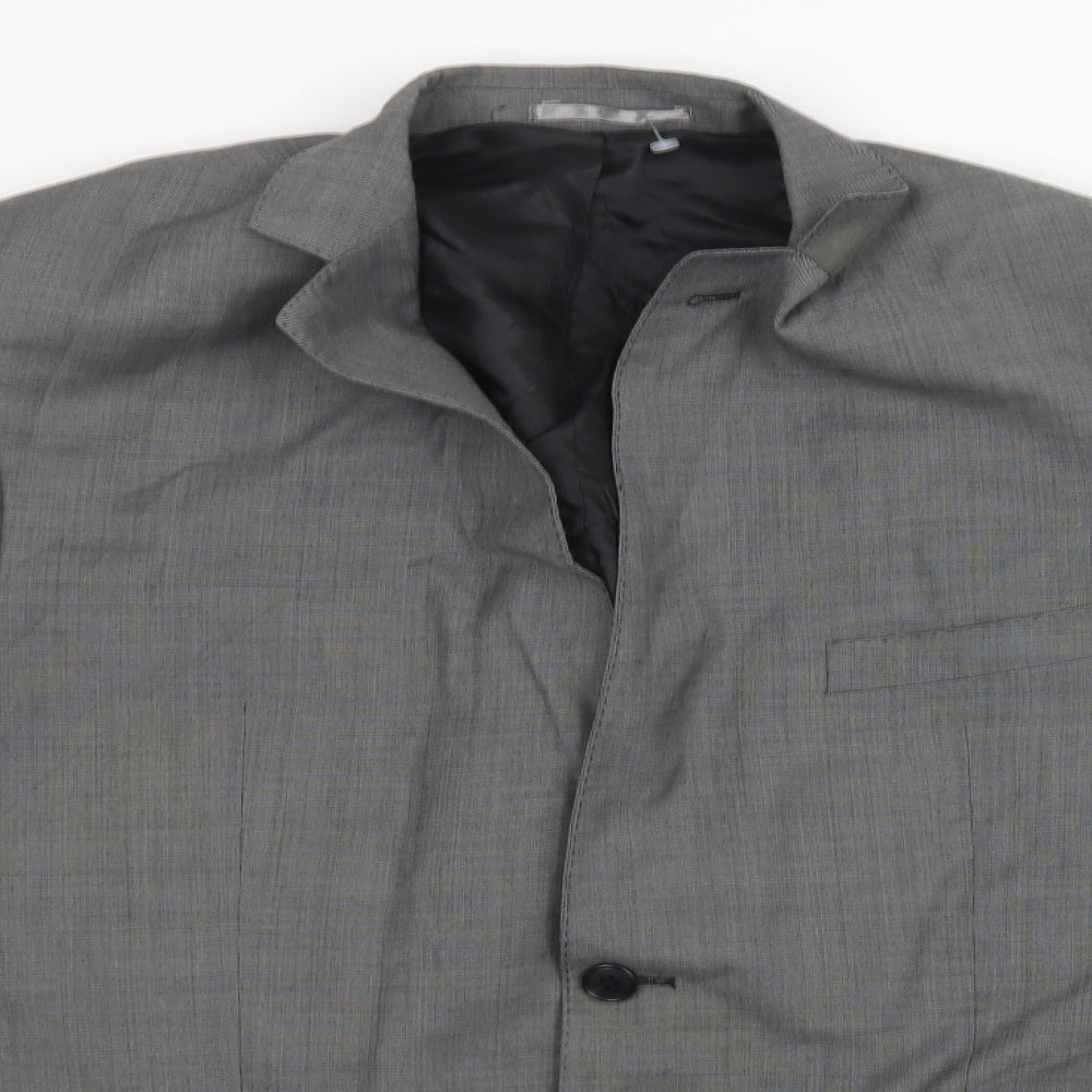 Racing Green Mens Grey Jacket Suit Jacket Size 38