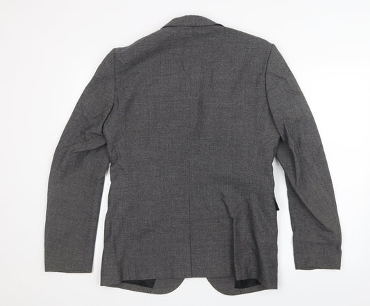 Cabbeen Urban Mens Grey Jacket Suit Jacket Size 36