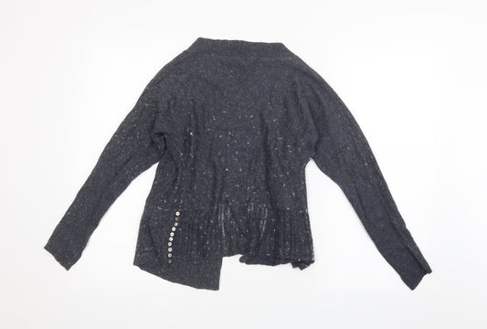 Great Plains Womens Blue Knit Cardigan Jumper Size XS