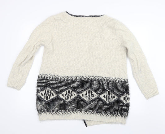 Select Womens White Knit Cardigan Jumper Size 18
