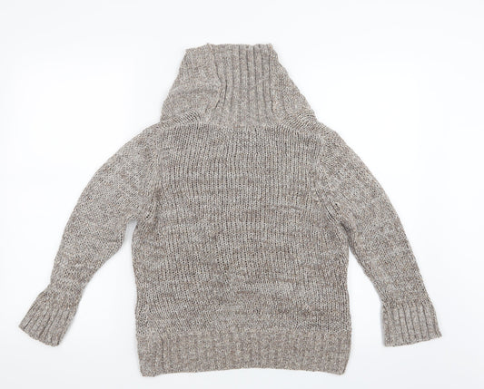 Marks and Spencer Womens Beige Knit Cardigan Jumper Size 12