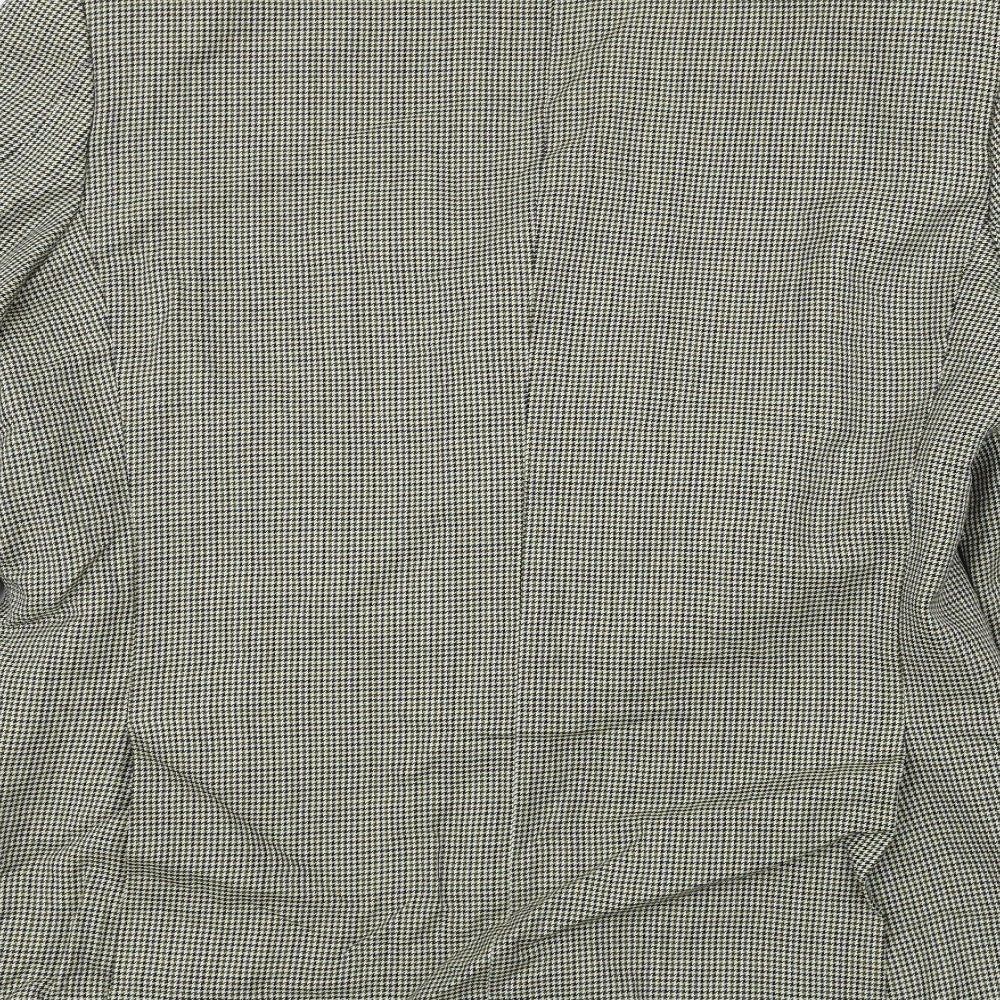 Marks and Spencer Mens Beige Check Jacket Blazer Size 42