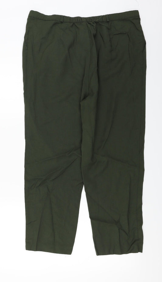 slimma Womens Green Trousers Size 20 L23 in