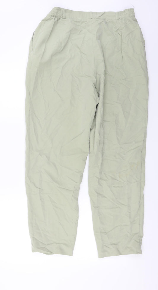 Preworn Womens Green Trousers Size 18 L26 in