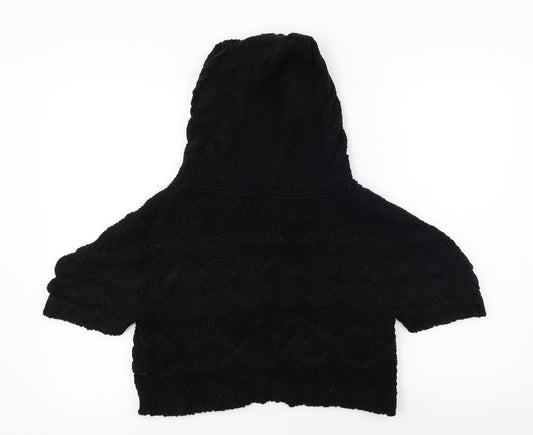 unita Womens Black Cardigan Jumper Size XL