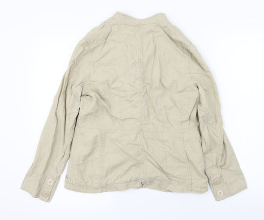 M&Co Womens Beige Jacket Coat Size 12