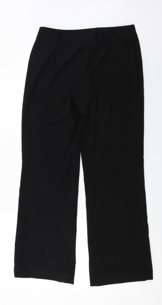 Marks and Spencer Womens Black Trousers Size 12 L26 in