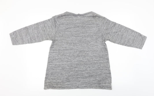 ISLE Womens Grey Pullover Jumper Size S